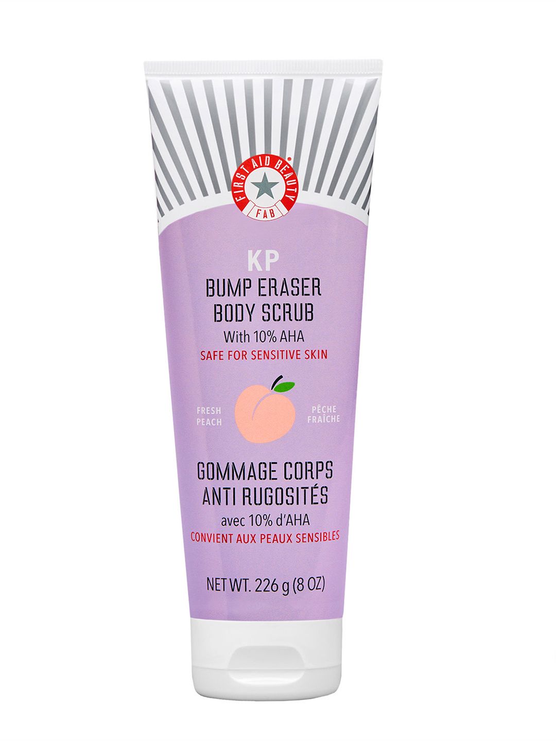 First Aid Beauty KP Bump Eraser Body Scrub with 10% AHA 226g - Fresh Peach-image-25
