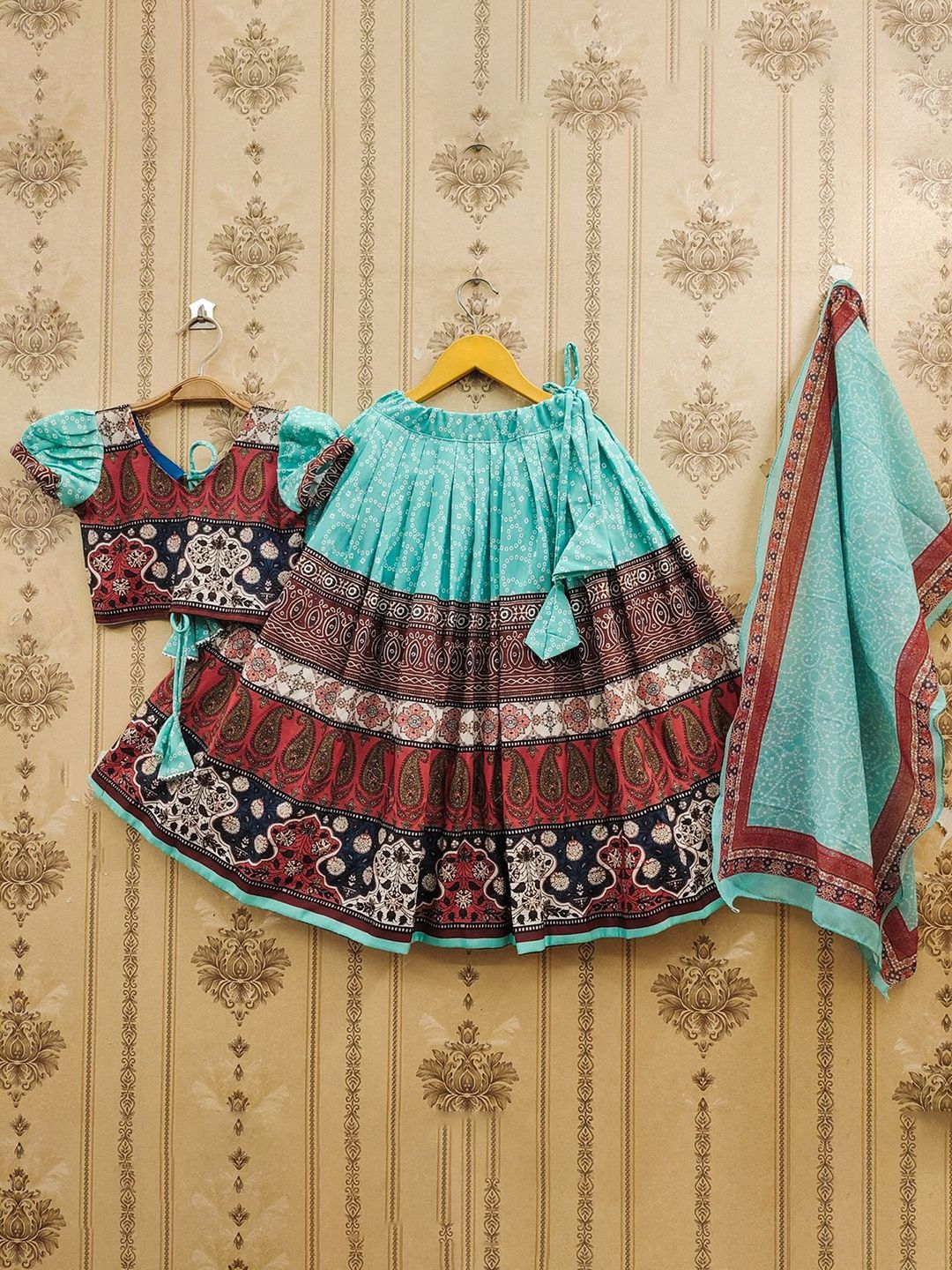 Helene Girls Embellished Ready to Wear Lehenga & Blouse With Dupatta-picture-37