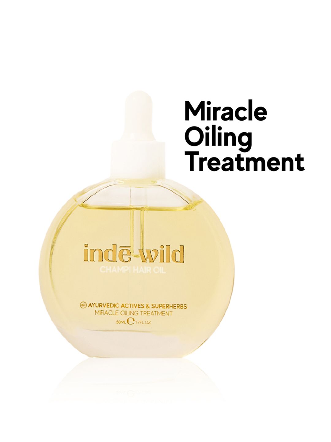 inde wild Champi Hair Oil with Bhringraj Brahmi & Amla - 130ml