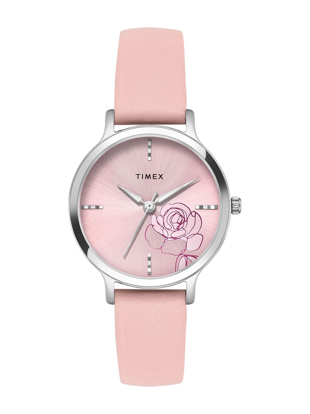 Timex Women Brass Printed Dial & Leather Straps Analogue Watch TWTL12307-image-13