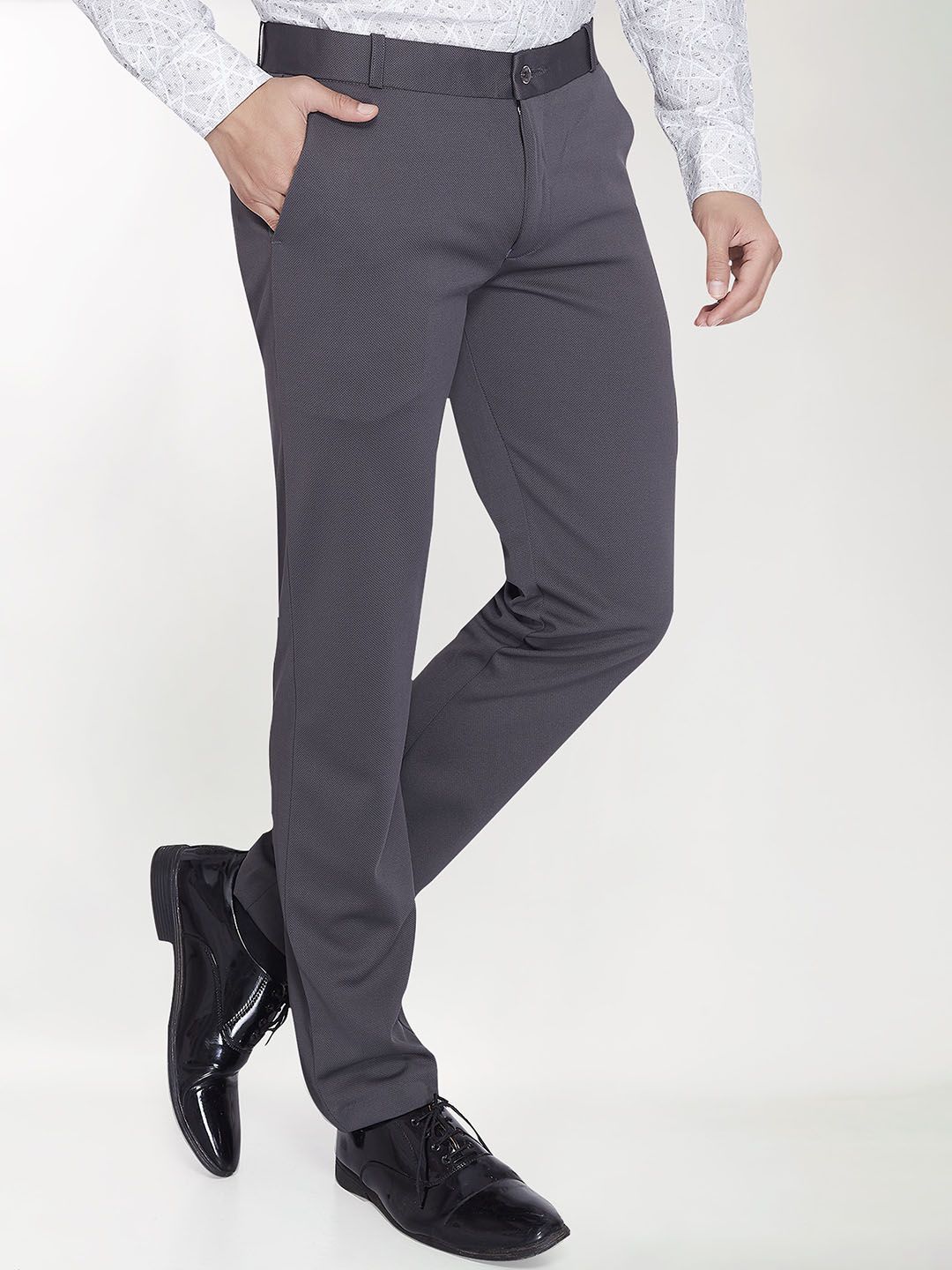 THE BEETEL HOUSE Men Relaxed Mid-Rise Formal Trousers-picture-37