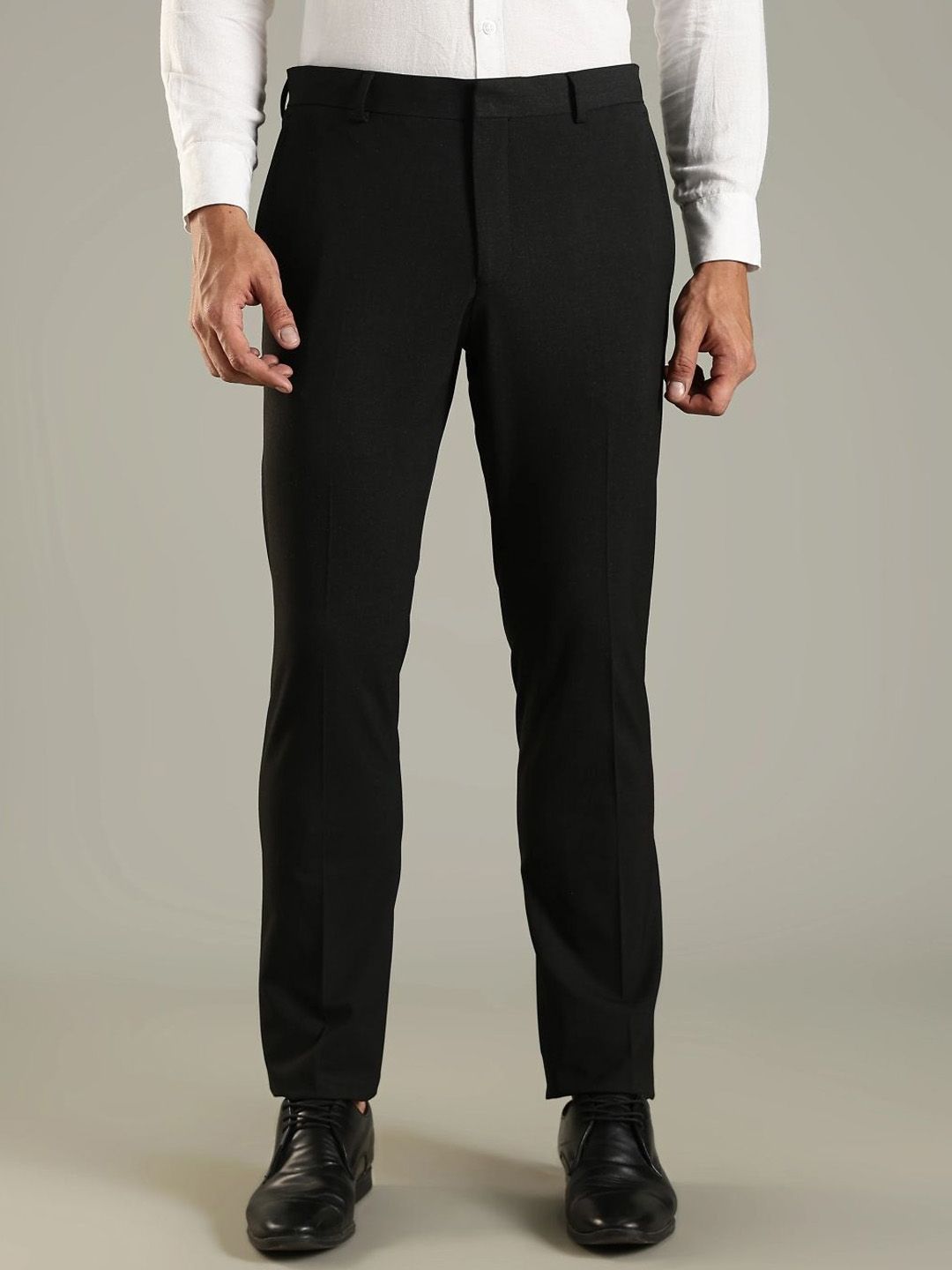 Tommy Hilfiger Men Regular Fit Mid Rise Formal Trouser-picture-42