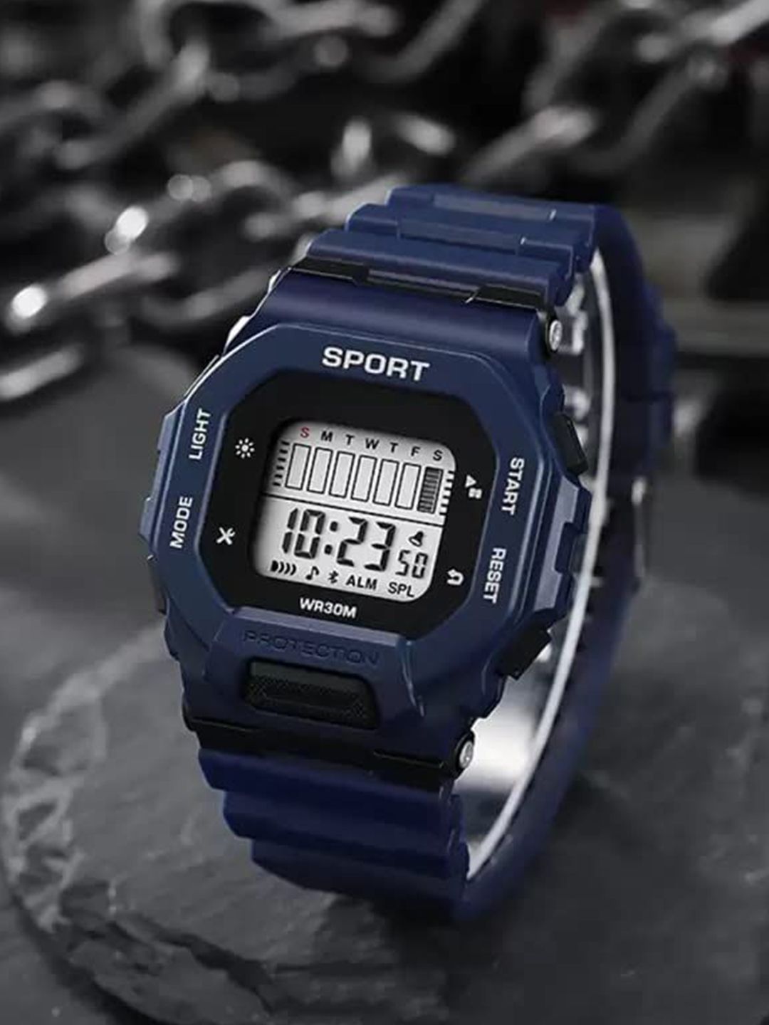 Blutech Men Dial & Bracelet Style Straps Digital Watch DashNvyBlu4-picture-17