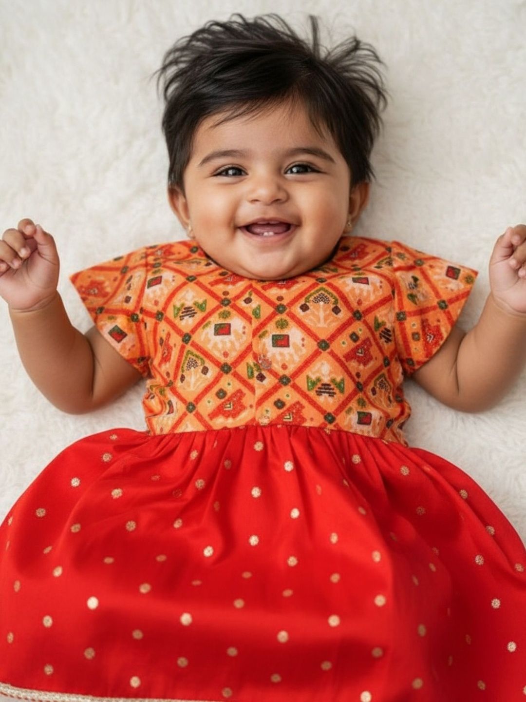 Sangria Girls Printed Lehenga & Blouse-image-18