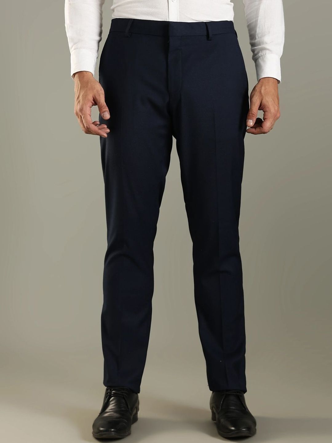 Tommy Hilfiger Men Regular Fit Mid Rise Formal Trouser