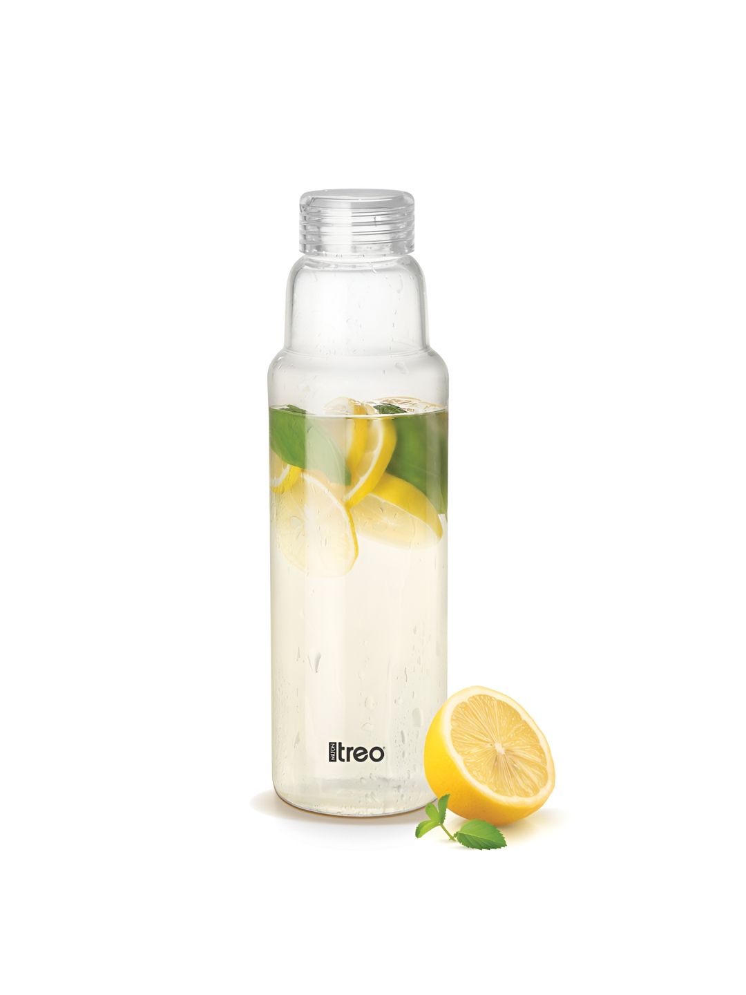 Treo Transparent Single Solid Clarisma 750 Borosilicate Glass Fridge Water Bottle-image-32