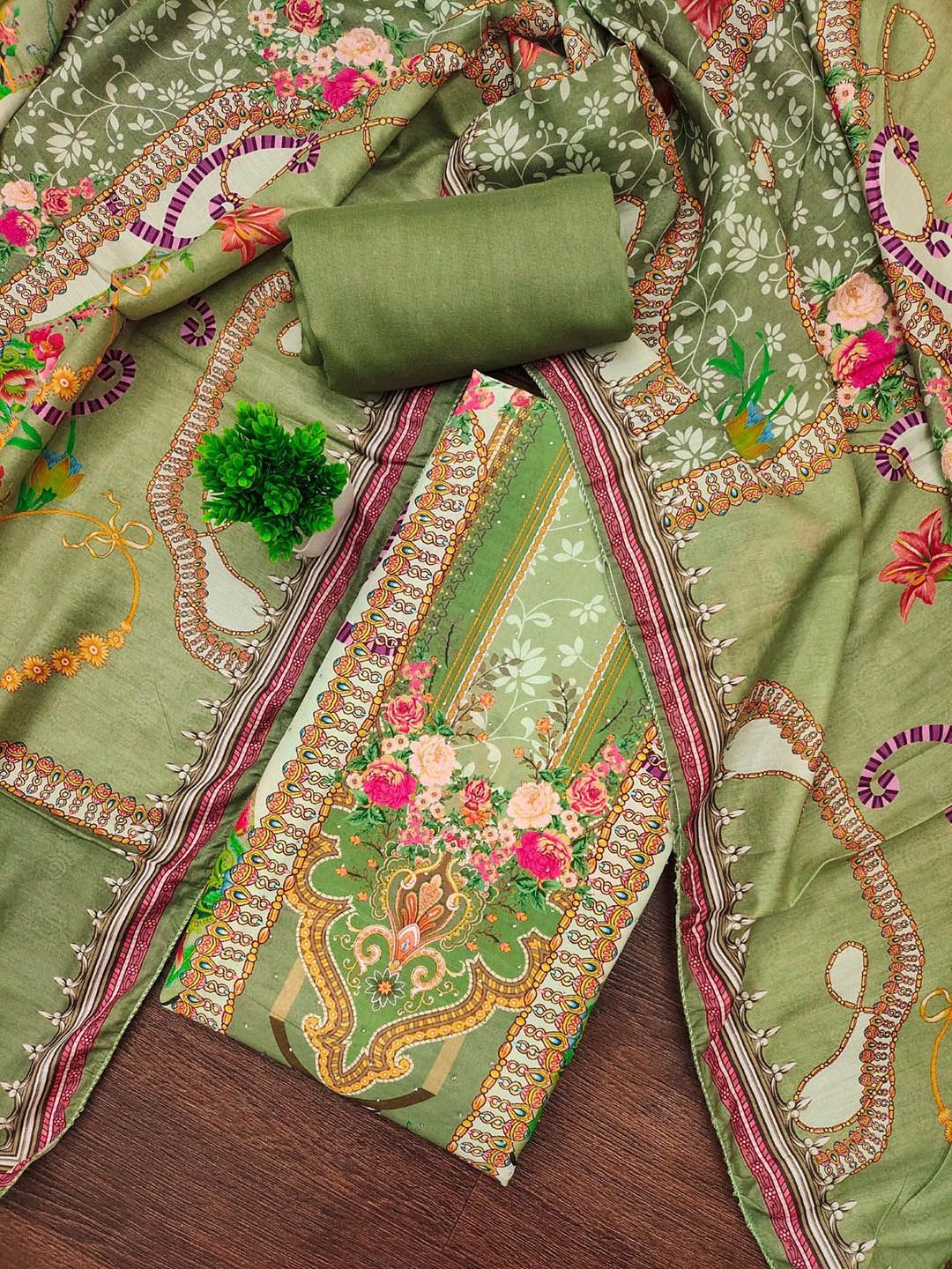 LeeliPeeri Designer Floral Printed Unstitched Dress Material-picture-25