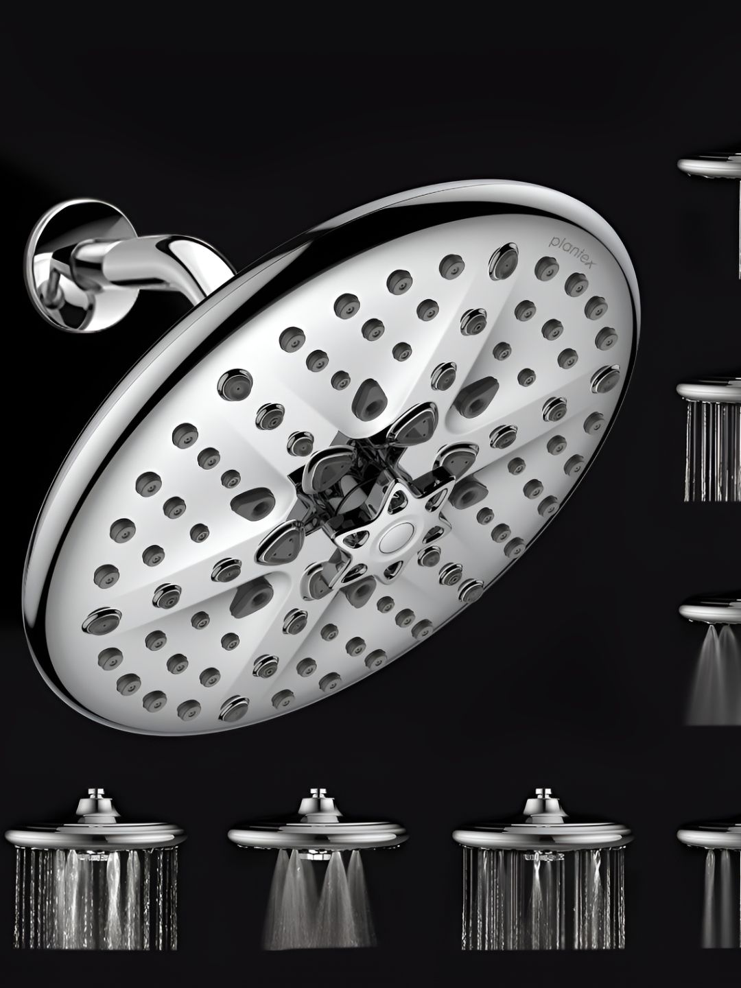 Plantex Silver-Toned Core Head Shower-picture-20