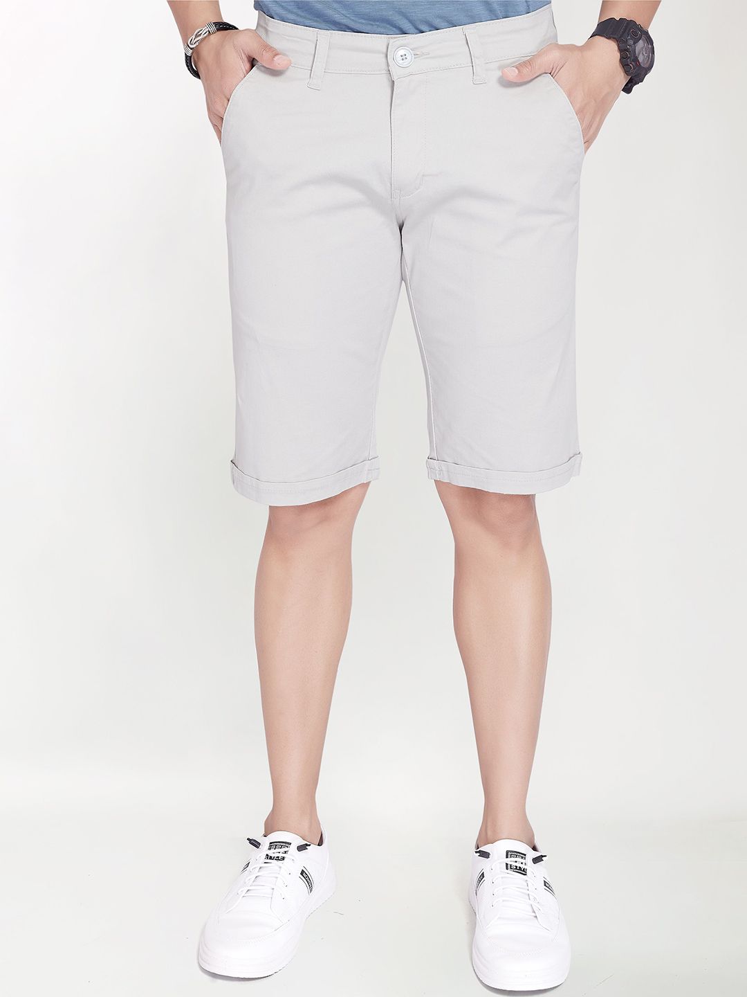 THE BEETEL HOUSE Men Cotton Chino Shorts-picture-20