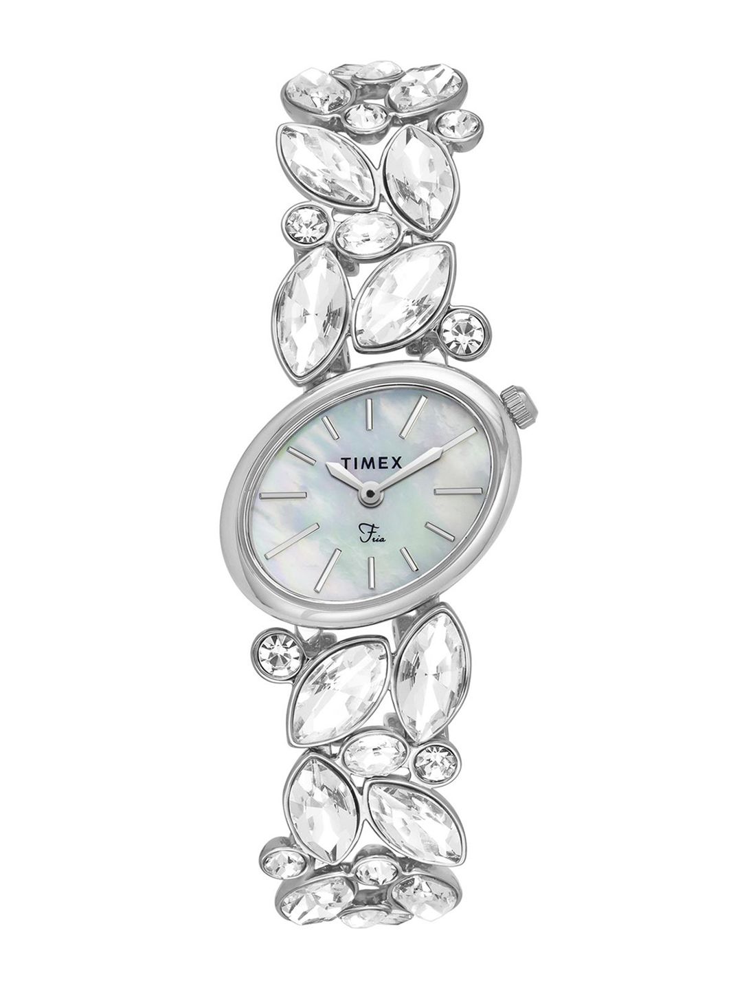 Timex Fria Women Dial & Stainless Steel Bracelet Style Straps Analogue Watch TWEL20900-image-37
