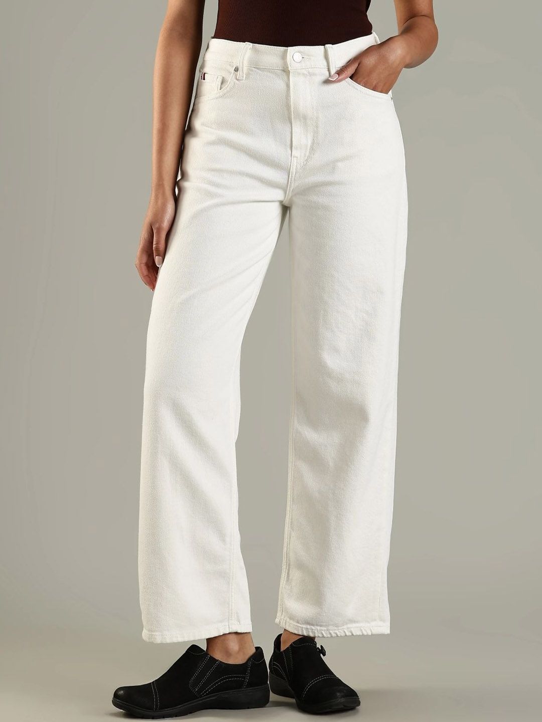 Tommy Hilfiger Women Relaxed Fit Mid-Rise Relaxed Fit Cotton Non Stretchable Jeans-picture-20