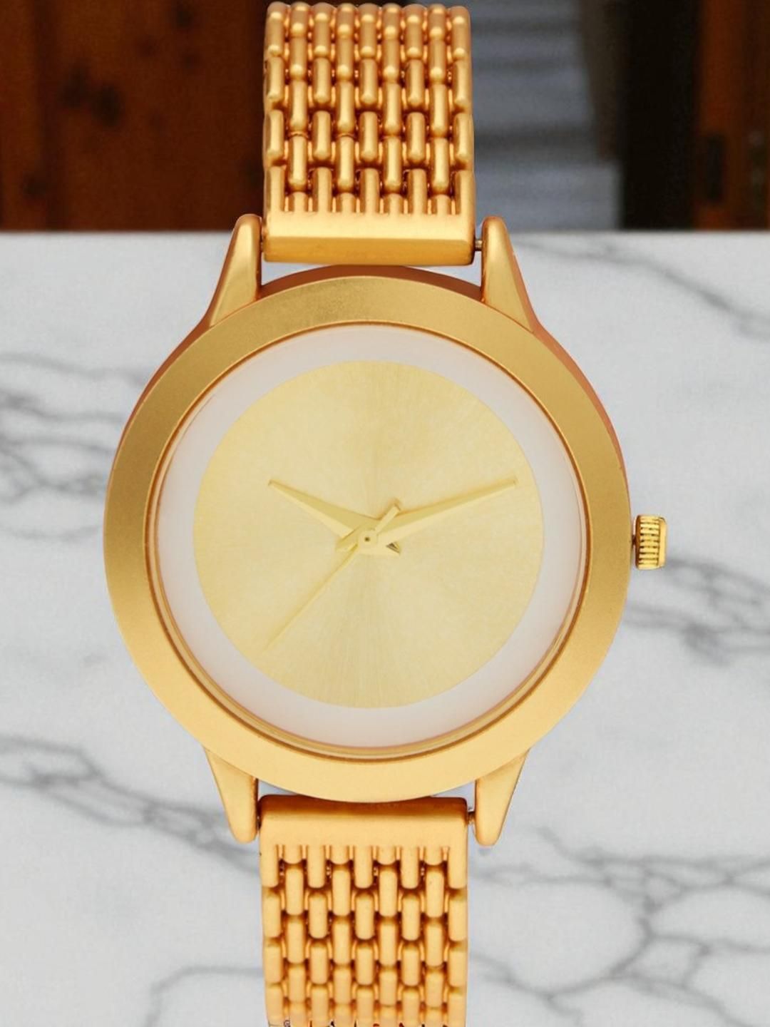 SZN Women Dial & Stainless Steel Straps Analogue Watch Laxi GoldDLSZNS-picture-43