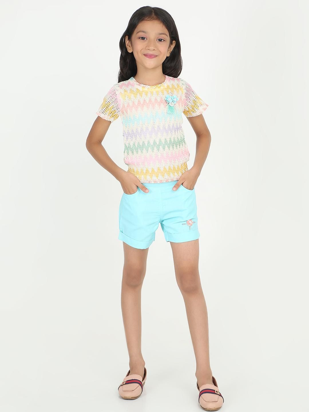 Be Kids Kids Girls Top with Shorts Clothing Set-picture-47