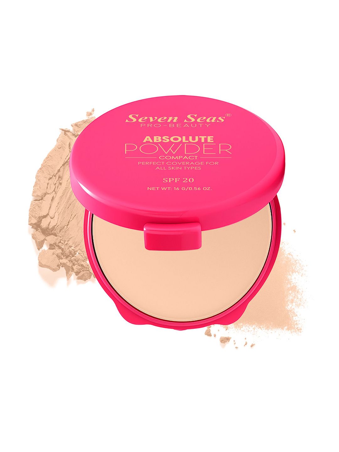 Seven Seas Absolute Compact Powder - 16 g - Shade 02-image-34