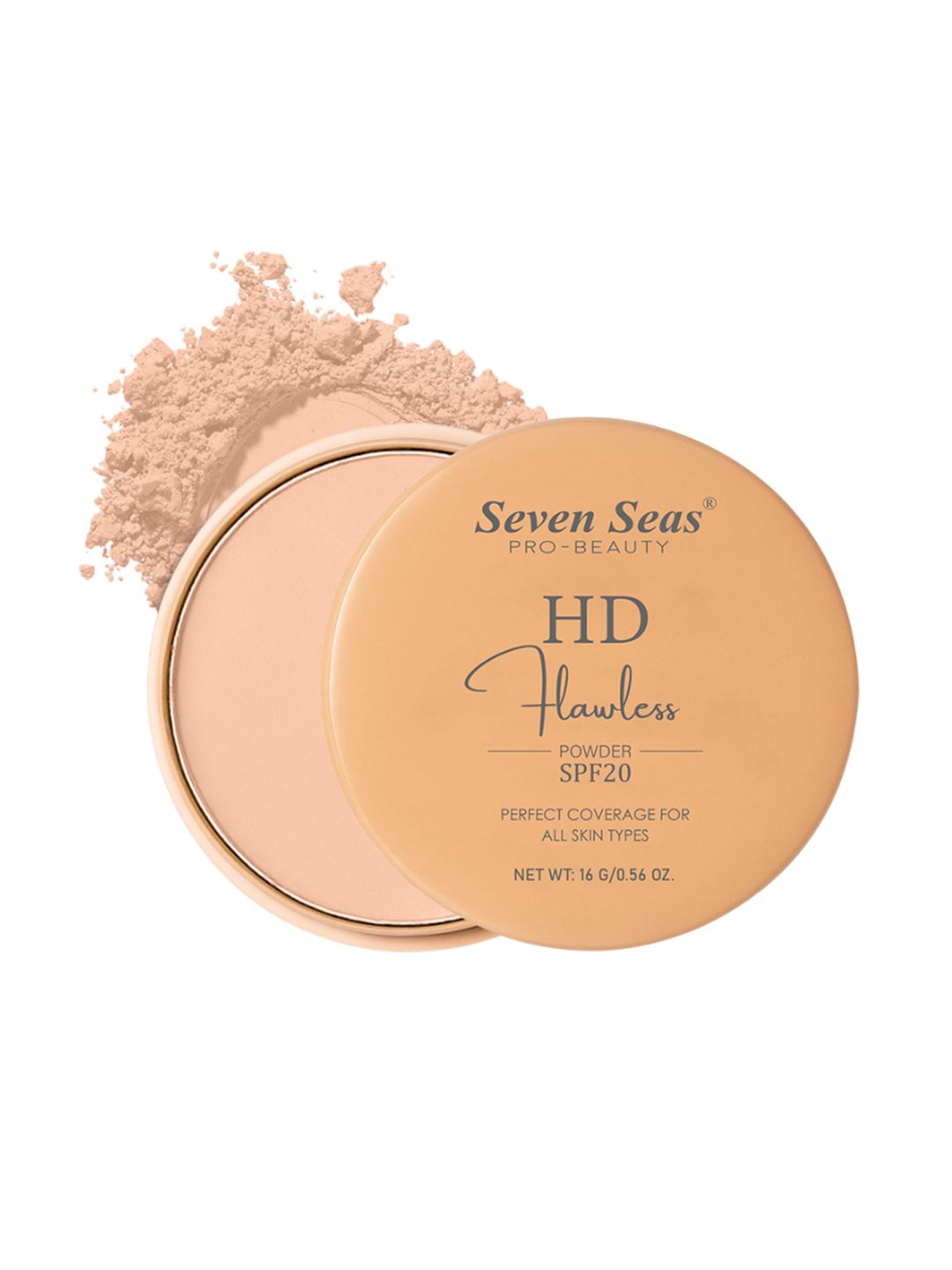 Seven Seas HD Flawless Compact Powder With SPF - 20 - 16 g Shade -02-picture-47