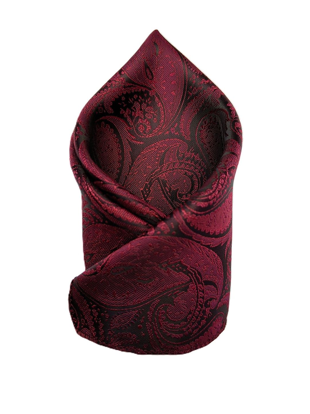 VOICI Printed Satin Paisley Design Pocket Square Satin-picture-18