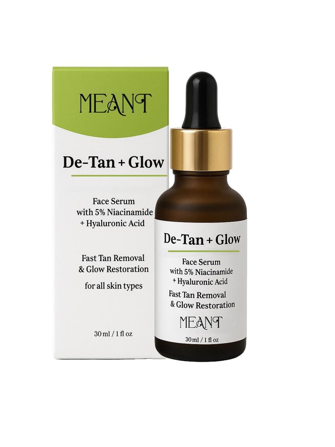 MEANT 5% Niacinamide De-Tan Glow Face Serum - 30 ml-image-32