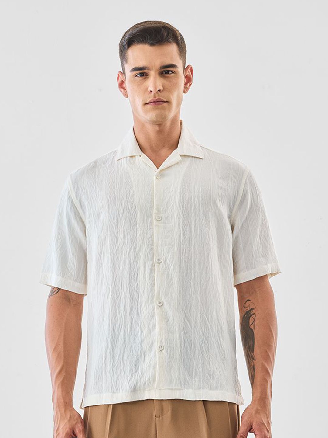 Snitch Men Textured Casual Shirt-picture-33