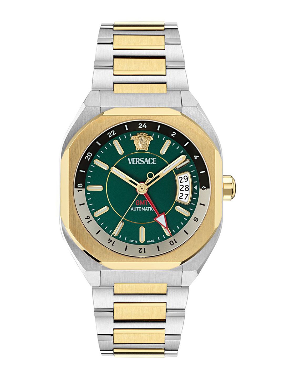 Versace V-Contempo Gmt Men Asymmetrical Dial & Bracelet Style Analogue Watch VE0I00325-picture-50