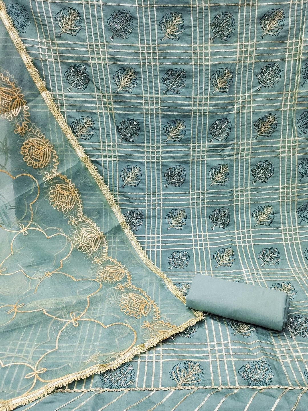 KALINI Embroidered Unstitched Dress Material-picture-14