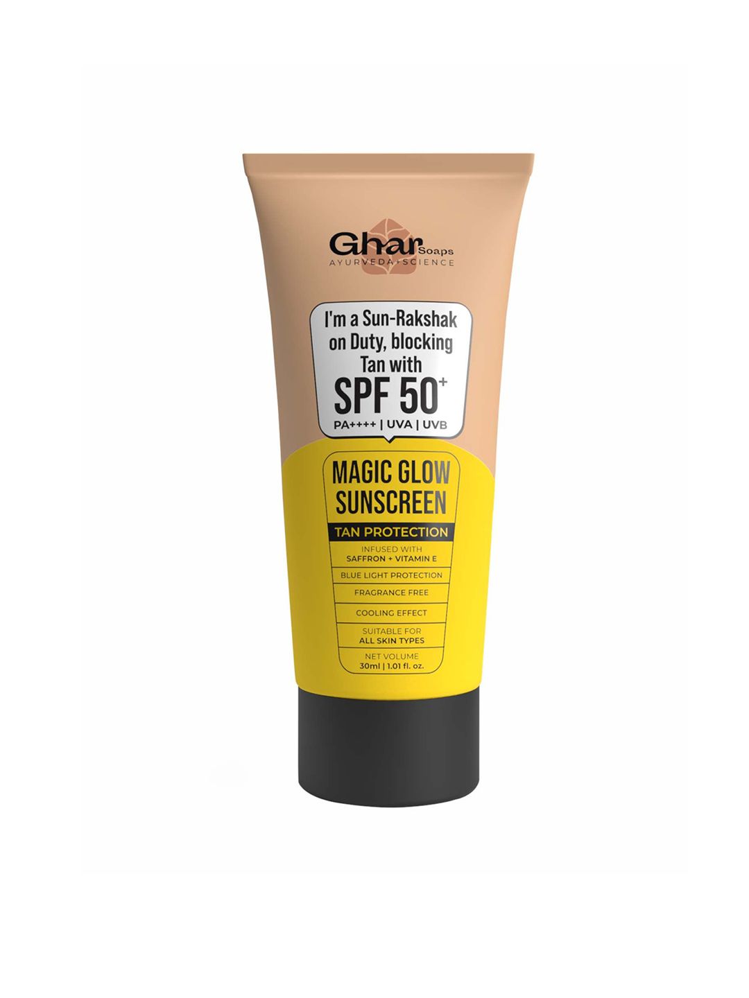 GHAR SOAPS Magic Glow Sunscreen With SPF 50- 60 ml-image-3