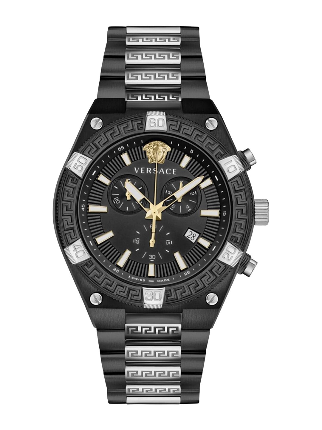 Versace Men V-Sporty Greca Stainless Steel Straps Analogue Chronograph Watch VESO01022-picture-21