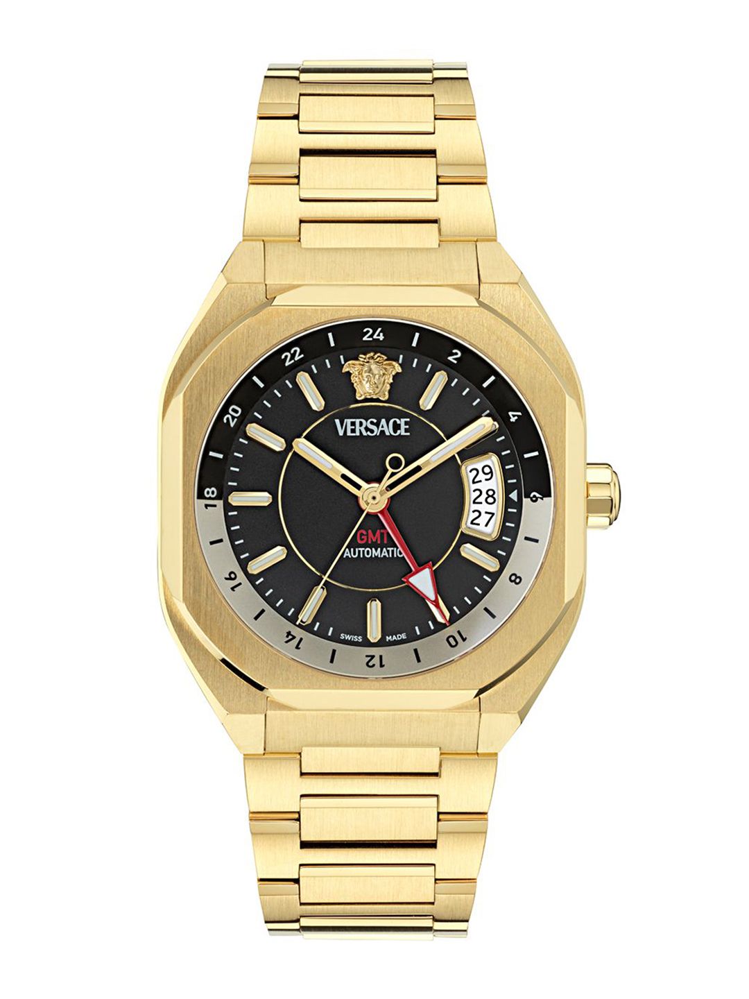 Versace Men Stainless Steel Bracelet Style Straps Analogue Watch VE0I00425-image-43