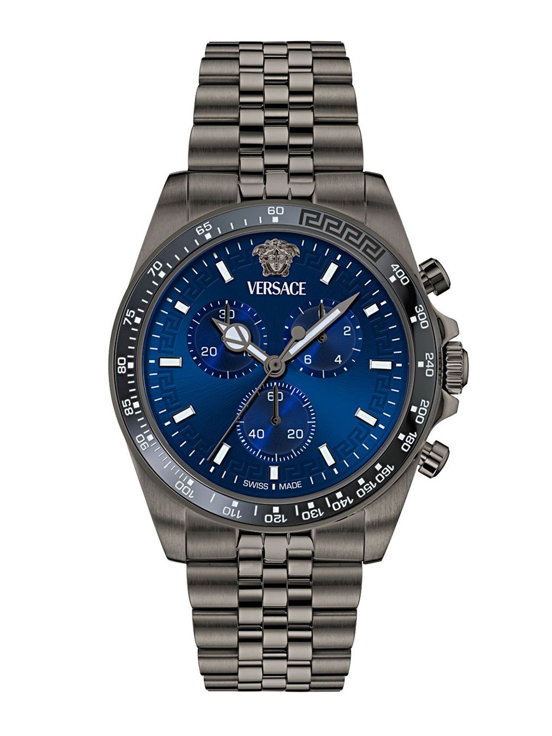 Versace Men Round Dial & Stainless Steel Straps Analogue Watch VE0H00625-picture-14