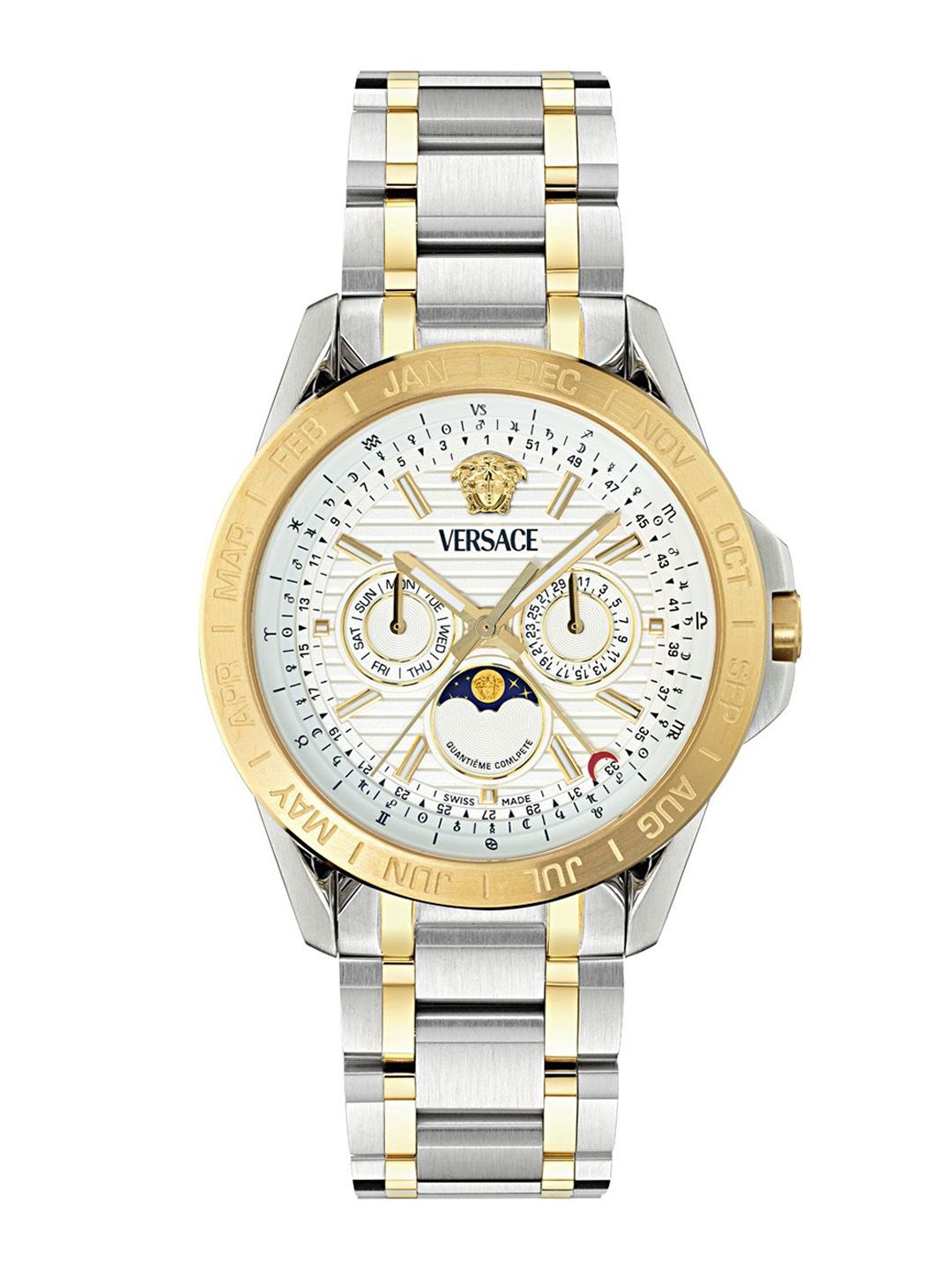 Versace Men Patterned Dial & Bracelet Style Straps Analogue Multi Function Watch VE0K00225-picture-57