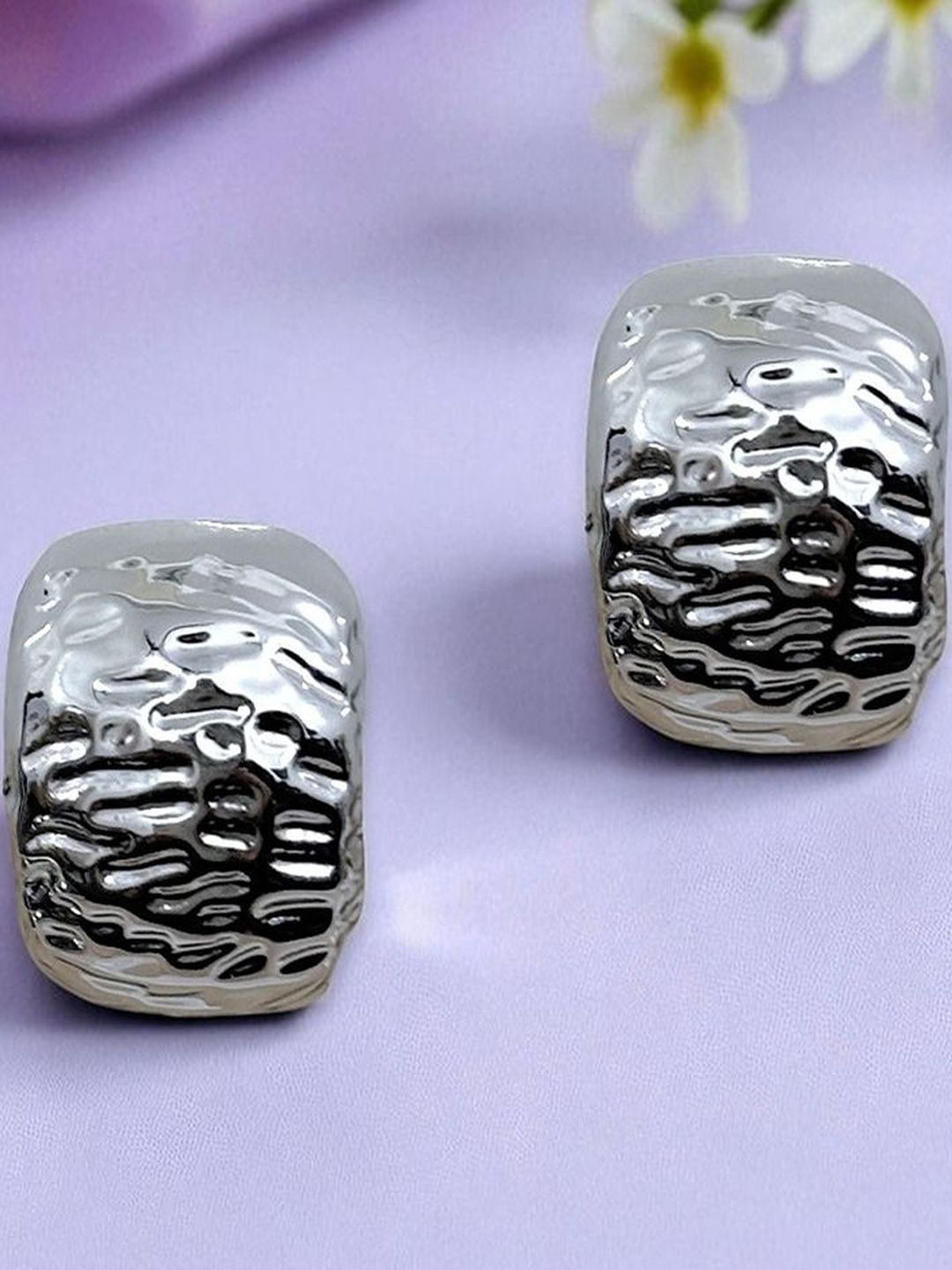 AccessHer Women Silver Plated Studs Earrings-picture-35