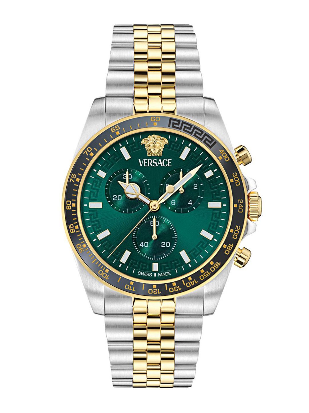 Versace Greca Chr Wave Men Stainless Steel Bracelet Style Straps Analogue Watch VE0H00425-image-49