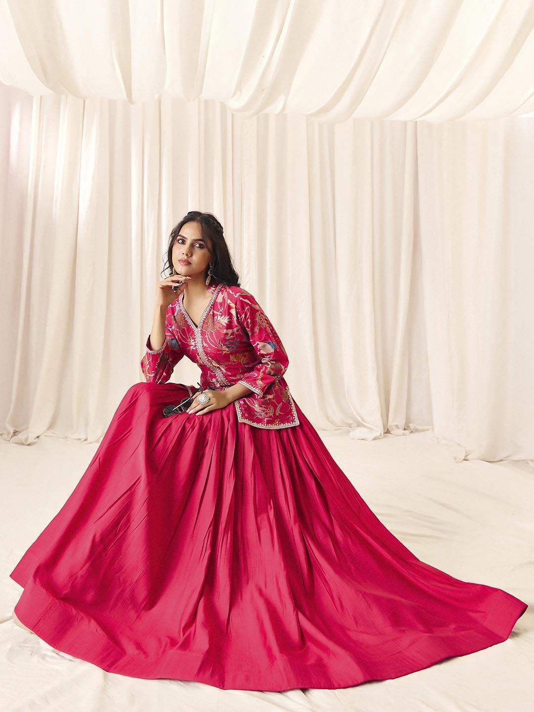 MADHURAM Embroidered Ready to Wear Lehenga &-picture-44