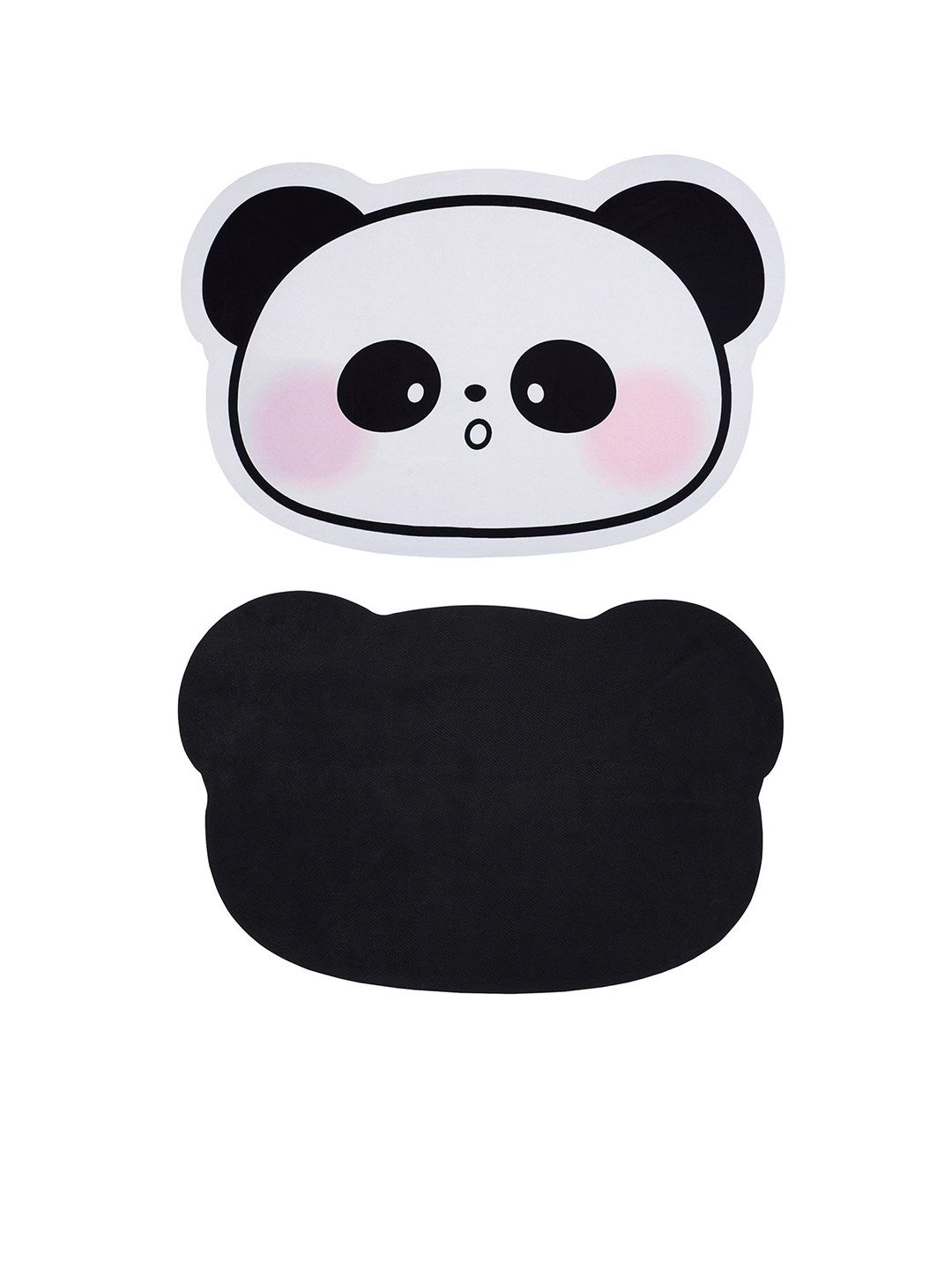 Story@home White & Black Panda-Printed Super Absorbent Quick -Drying Anti-Skid Bath Mat-image-34
