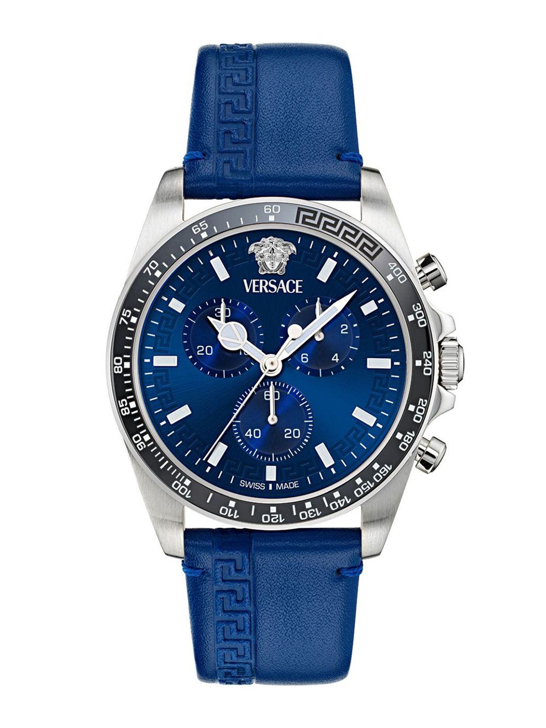 Versace Men Leather Textured Straps Chronograph Analogue Watch VE0H00125-image-27