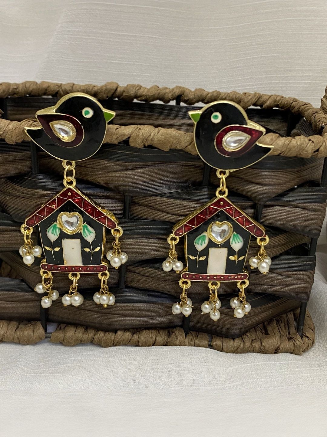 Fashion Theme Women Gold-Plated Brass Jhumkas-picture-30