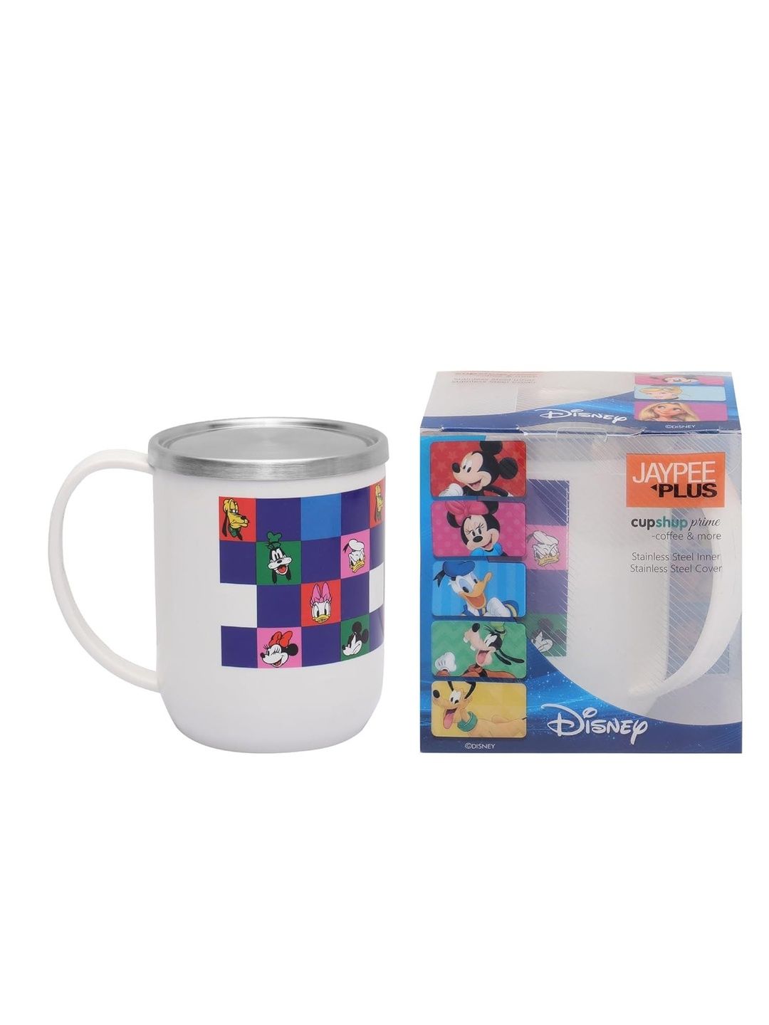 JAYPEE PLUS White Printed Stainless Steel Matte Cups Set-picture-29