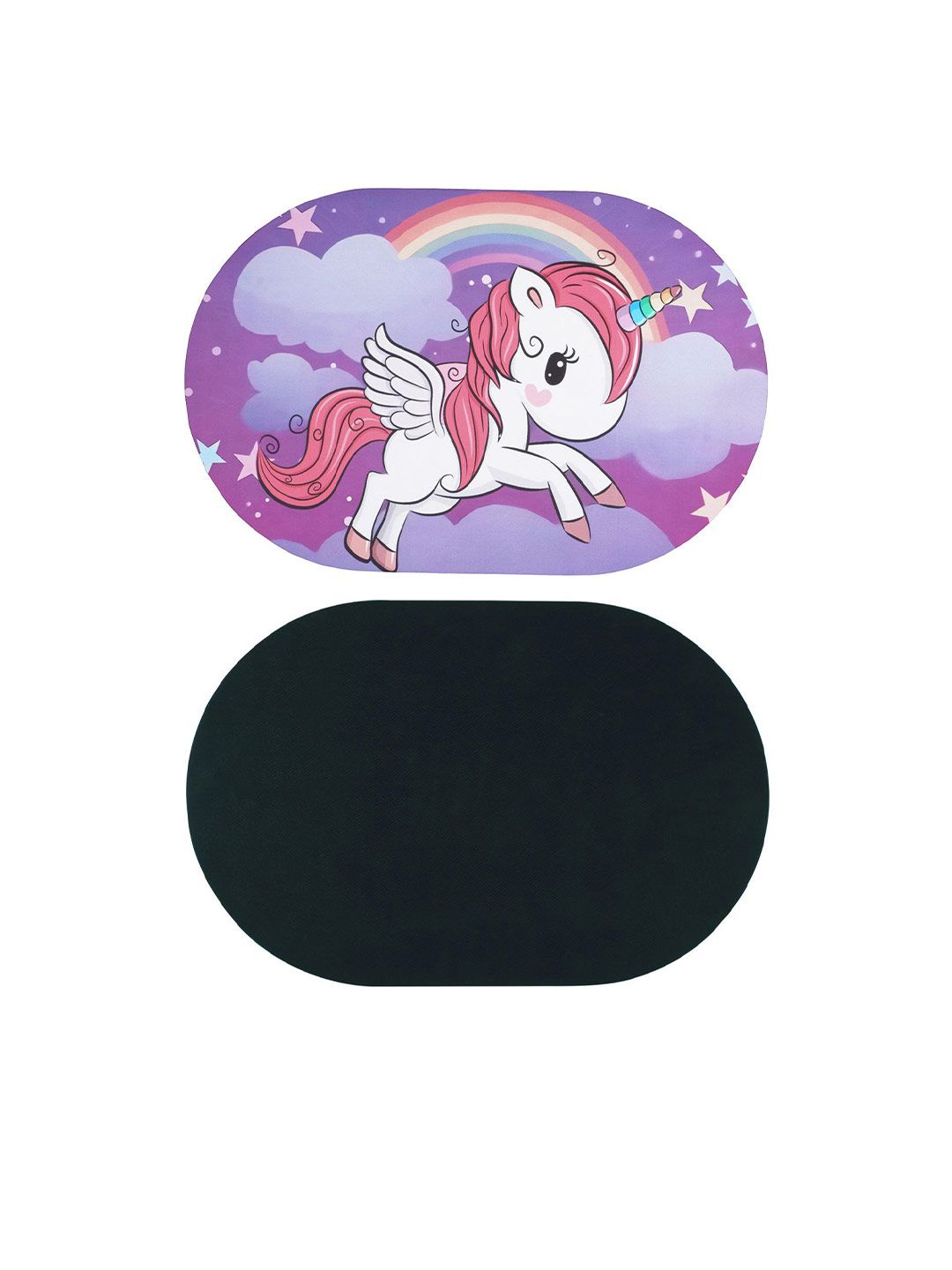 Story@home White & Purple Printed Super Absorbent Quick -Drying Anti-Skid Bath Mat-image-36