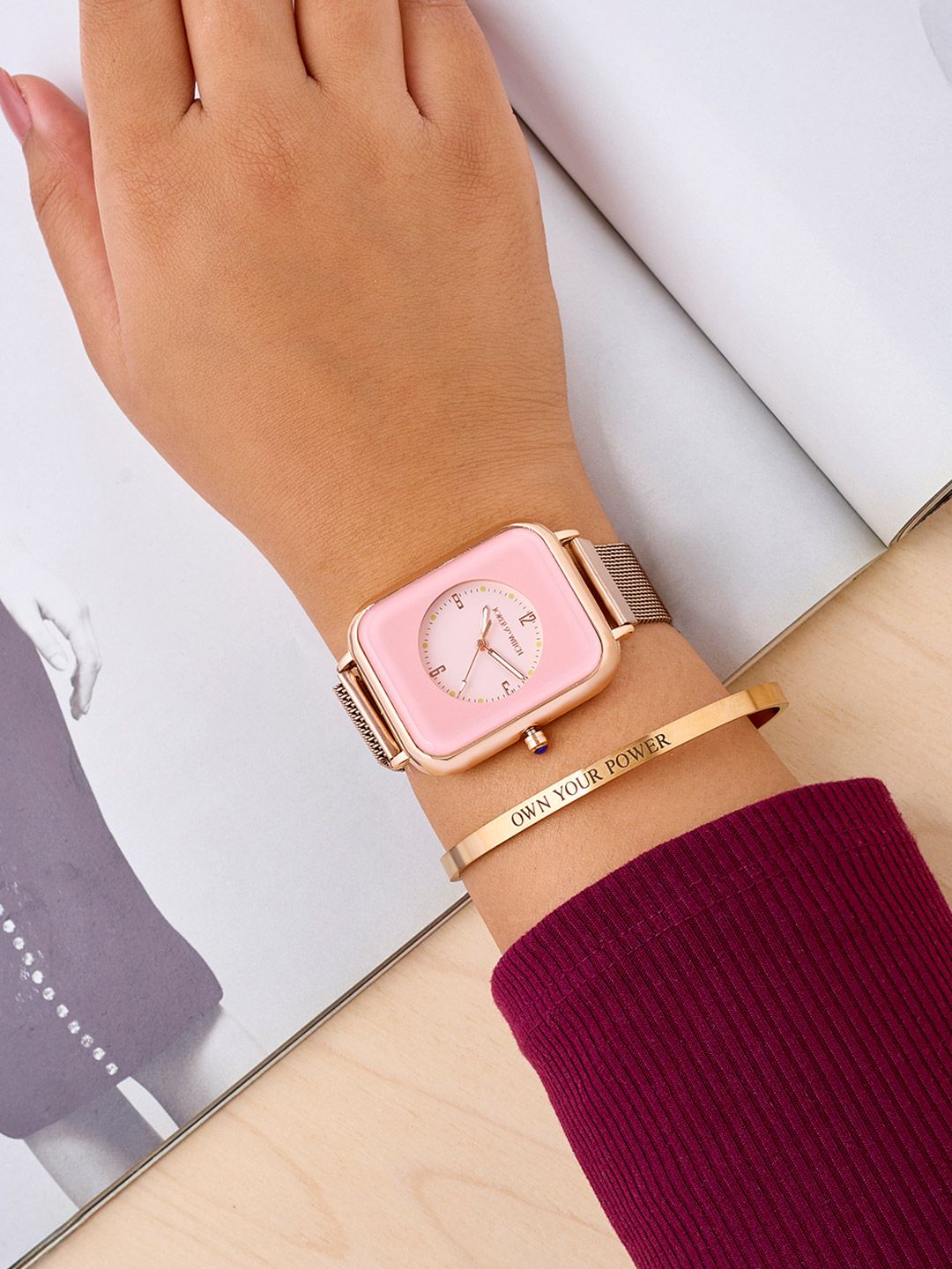 JOKER & WITCH Women Stellar Allure Watch Bracelet Stack Gift Set
