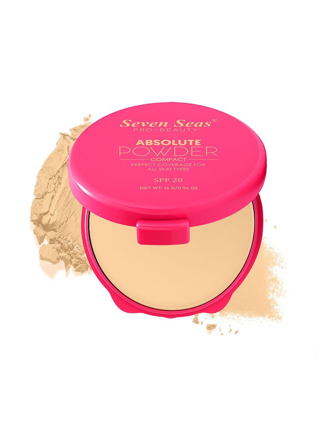 Seven Seas Weightless Absolute Compact Powder With SPF - 20 - 16 g Shade -01-image-37