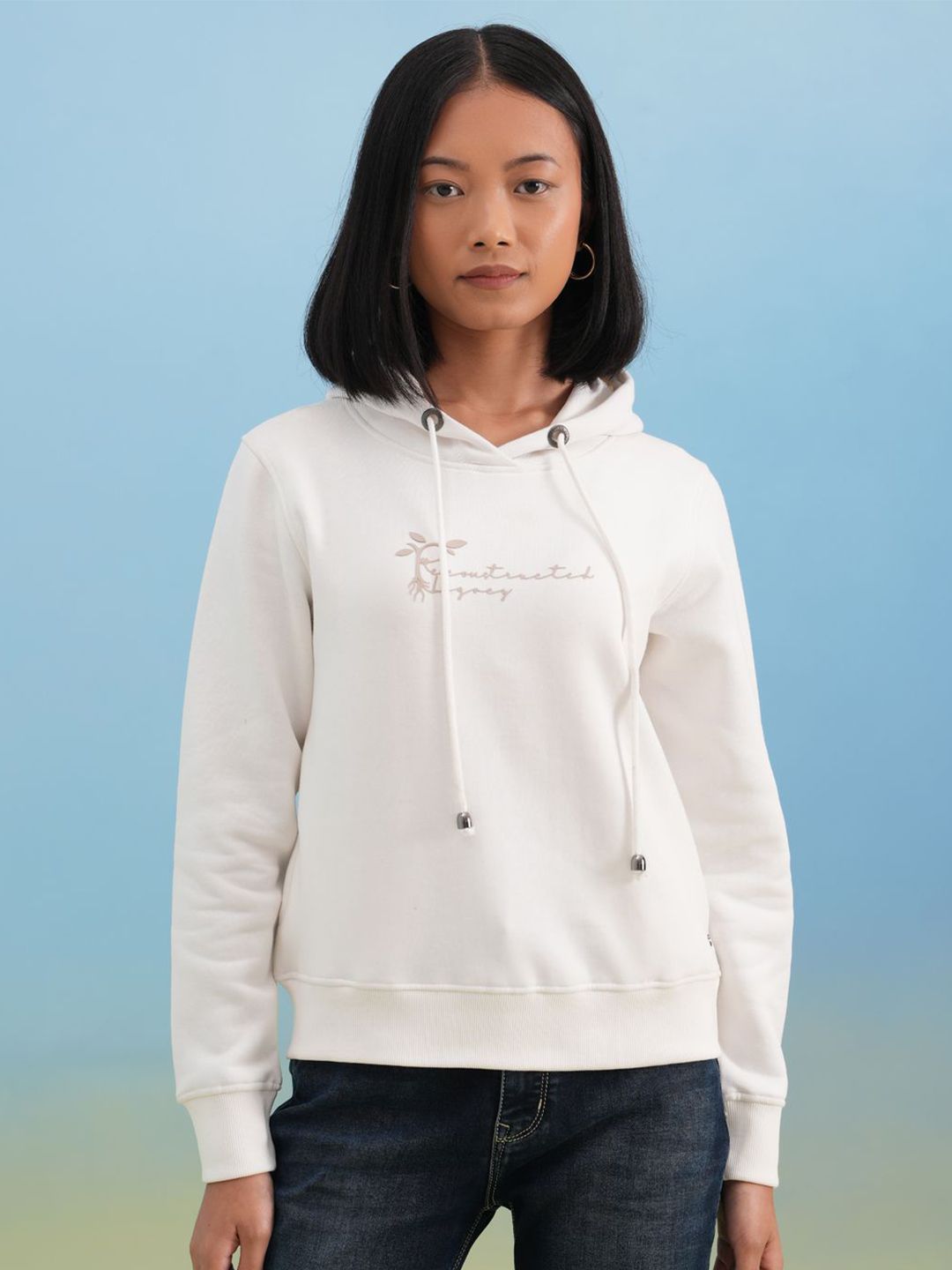 Crimsoune Club Women Typography Printed Hooded Sweatshirt-picture-33