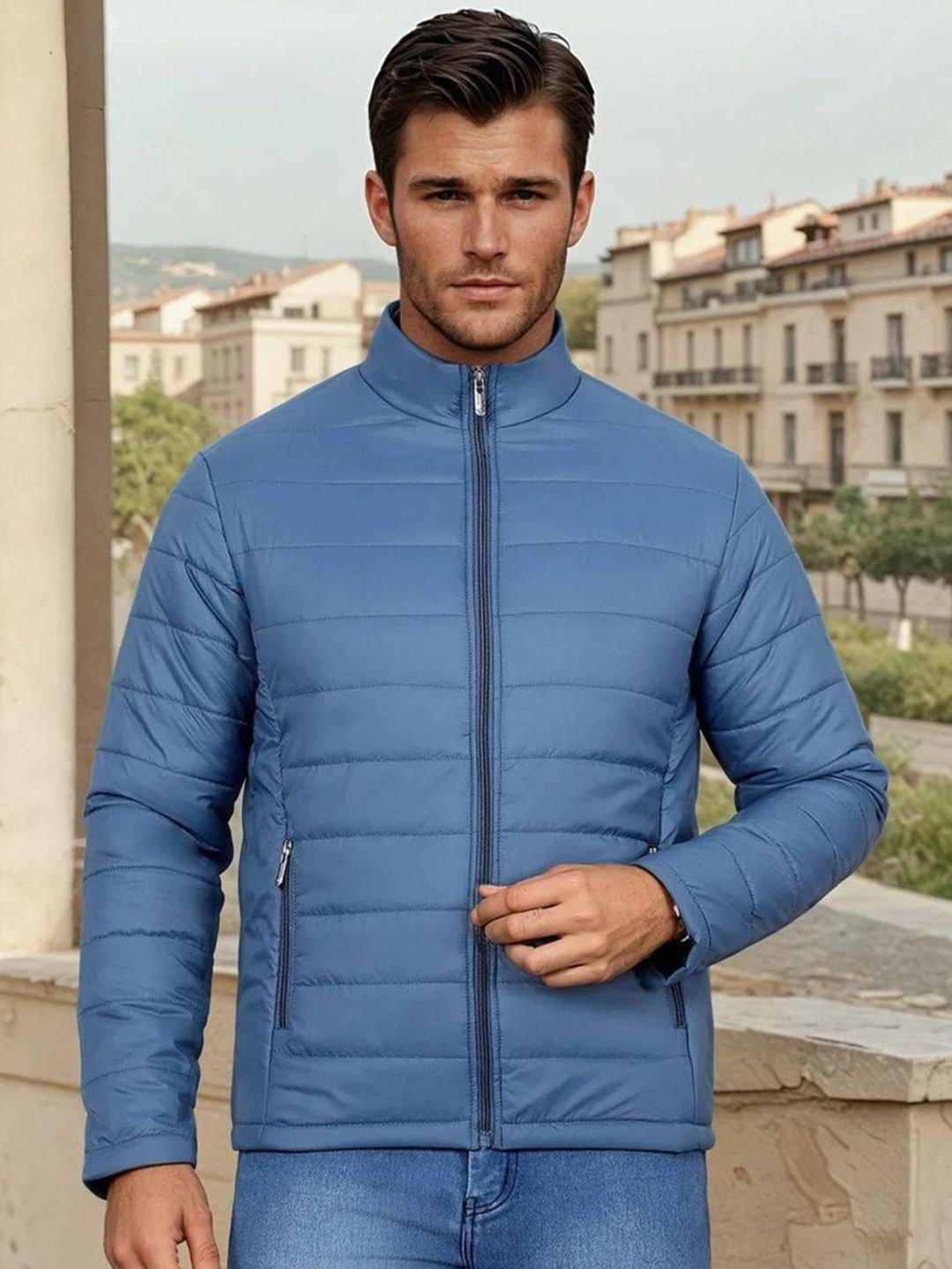 Kotty Men Mock Collar Puffer Jacket-picture-18