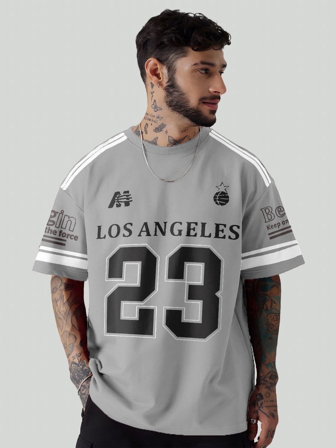 Force Men Typography Printed Drop-Shoulder Sleeves T-shirt-picture-29