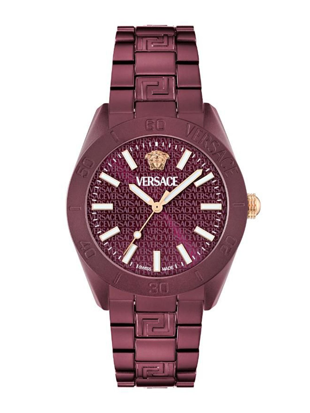 Versace Men Stainless Steel Bracelet Style Straps Analogue Watch VE0M00225-image-23