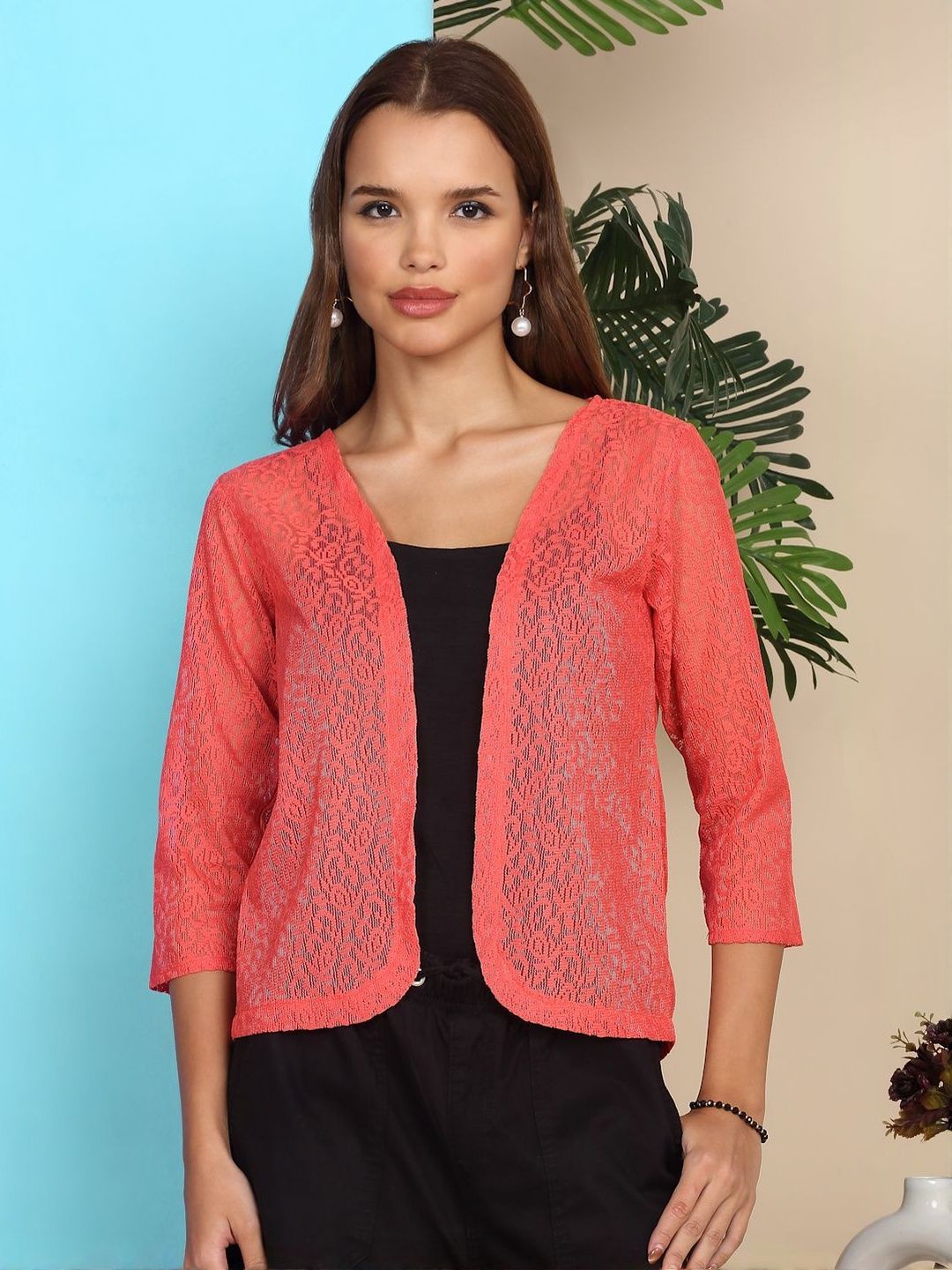 SZN Women Red Shrug-picture-45