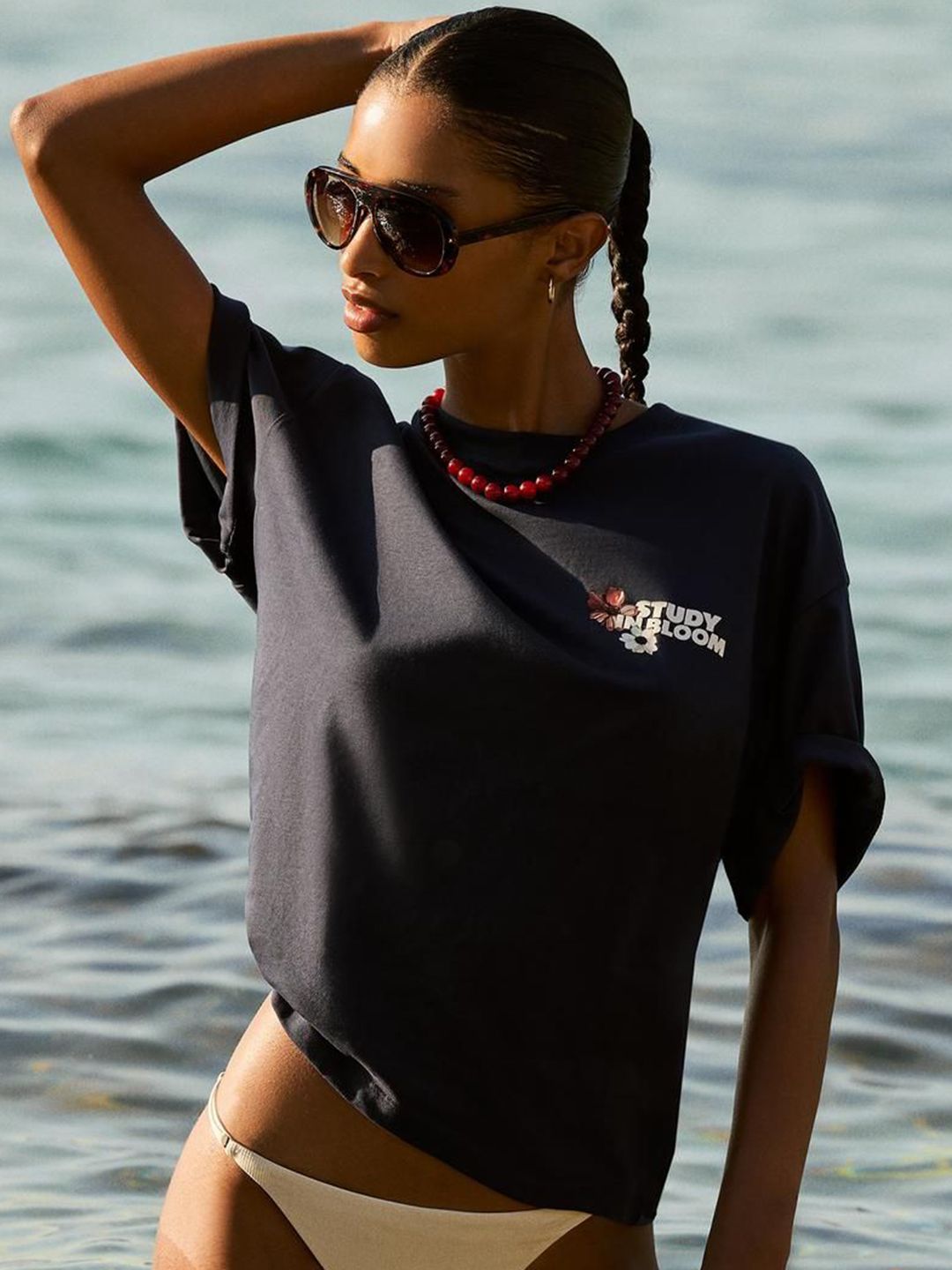 Bershka Women Printed T-shirt