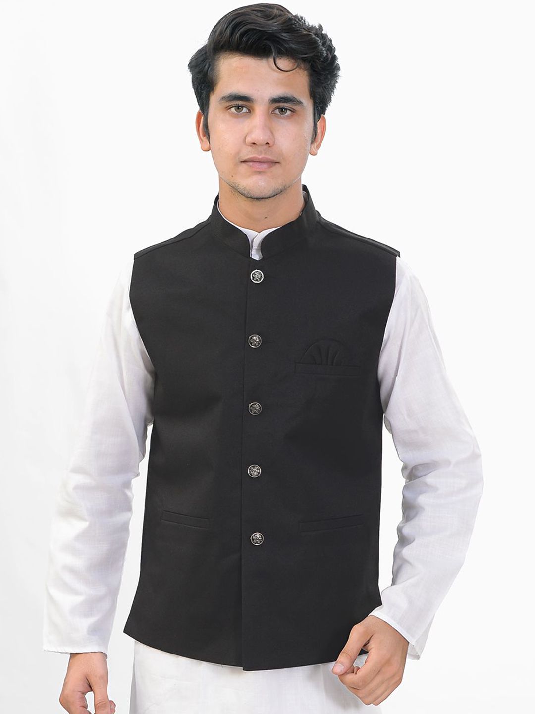 BelliBeeIndia Mandarin Collared Nehru Jackets-image-7