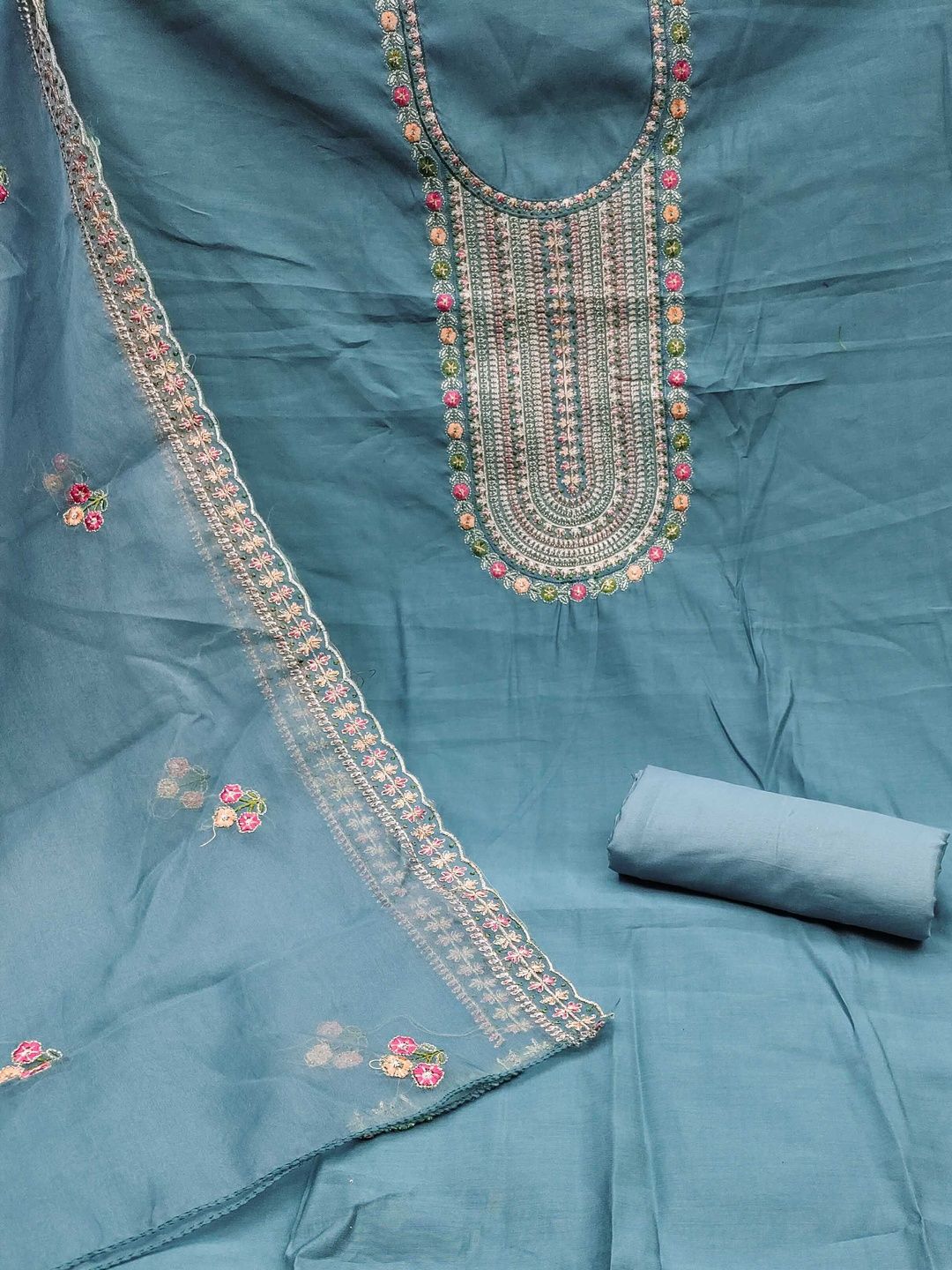 KALINI Embroidered Unstitched Dress Material-picture-19