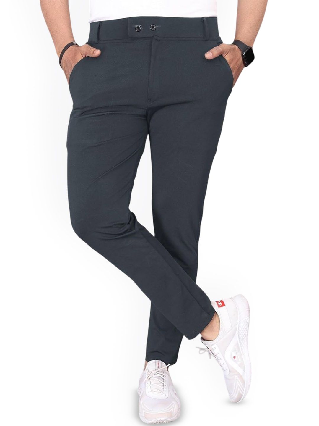 KAJARU Men Regular Fit Trousers-picture-25
