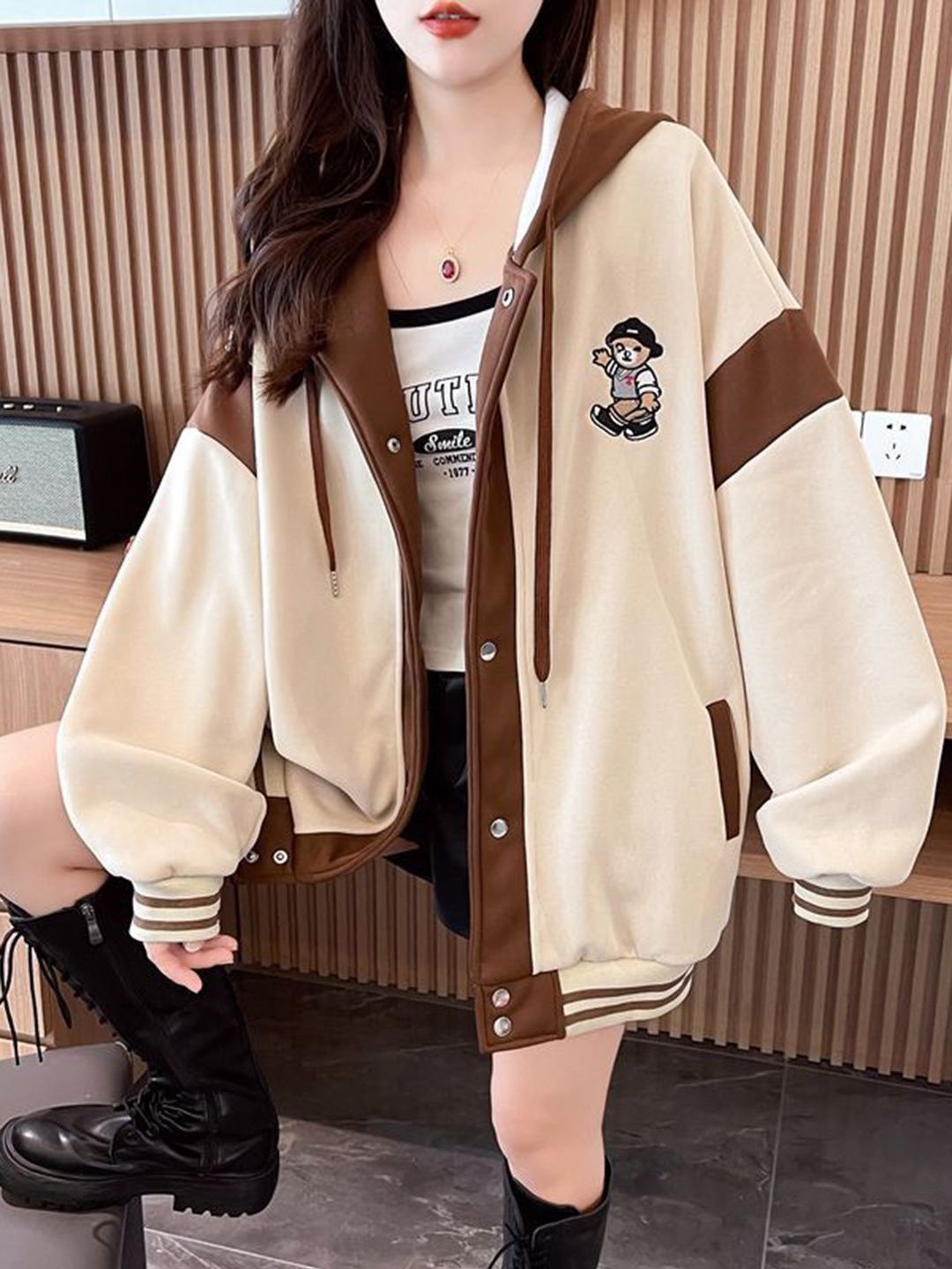HERE&NOW Women Multi Polyester Tailored Jacket-picture-10
