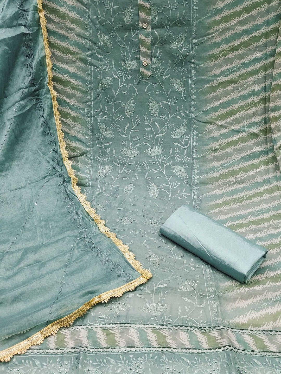 KALINI Embroidered Unstitched Dress Material-picture-18